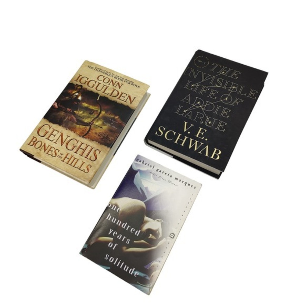 3 Book Lot Academia Fantasy Historical Fiction Drama VE Schwab Marquez Iggulden